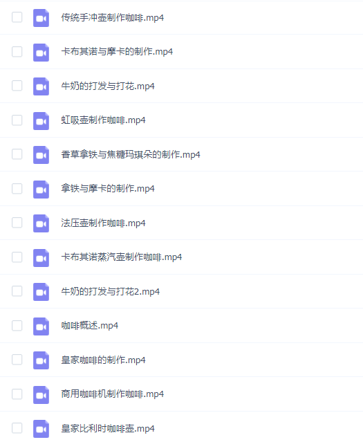 【专业咖啡师教学课程】咖啡设备及花式咖啡的制作