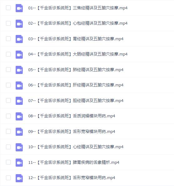 千金舌诊系统班