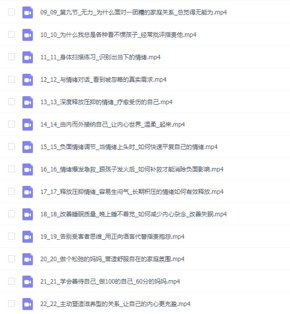 叶子的妈妈情绪力提升训练营_伐客儿