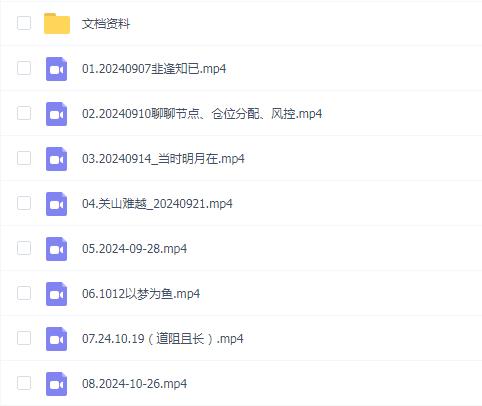 作手计无施2024股票课程合集