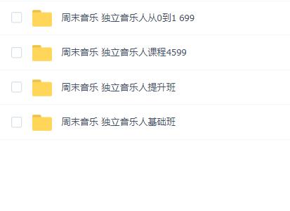 杨磊-周末音乐 独立音乐人提升班全套合集