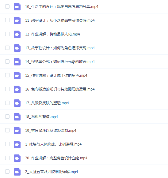 时枝二次元人物形象设计系统班