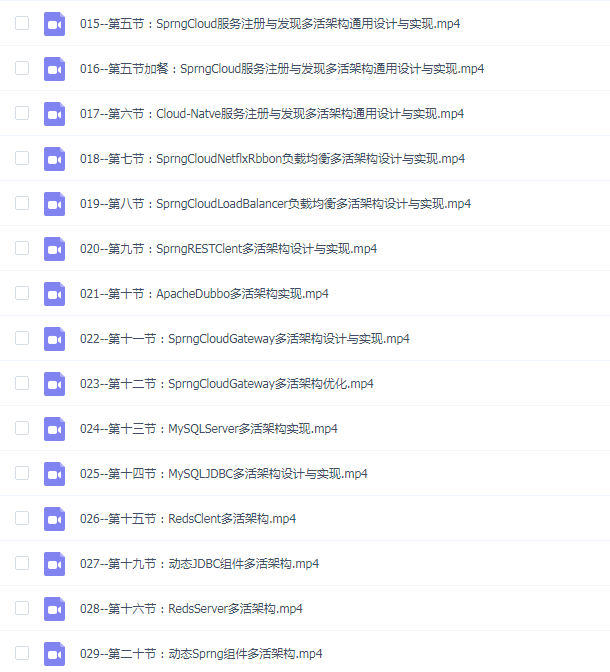 小马哥 Java训练营第四期Java分布式架构-多活架构