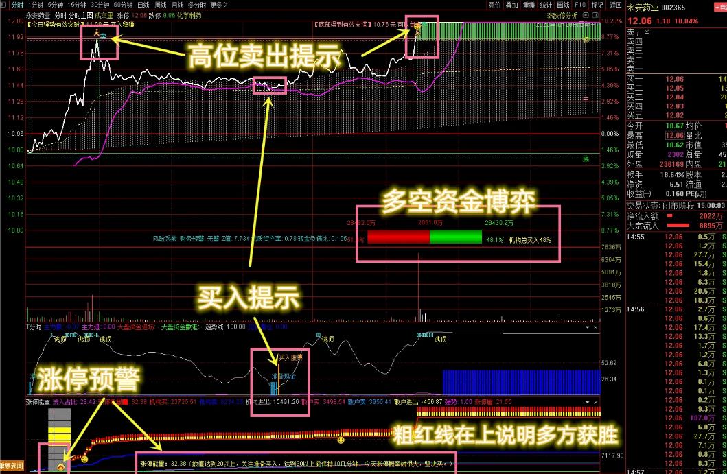 通达信VIP珍藏版【分时三剑客升级版】高抛低吸绝佳助手 三合一 源码 附图介绍