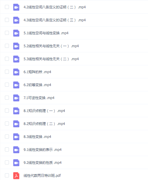 万门大学线性代数两日特训班