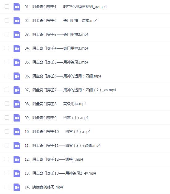 【国学系列】《阴盘奇门穿壬》14集