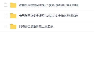 老男孩教育:网络安全VIP课程20期视频+资料