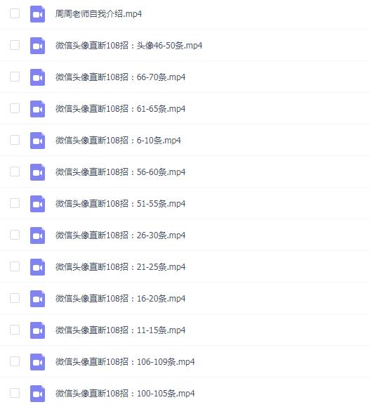 【国学系列】司天喜微信头直断108招 24集